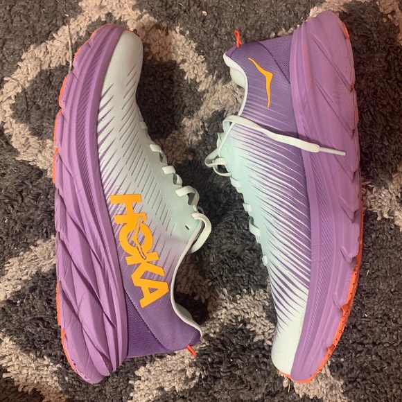 Hoka Shoes - Women’s 10.5 Hoka Rincon 3- blue, purple, yellow